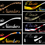 Custom Classic Numbers T’s In 14 Patterns