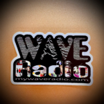 Set of Two “Wave Radio Die Cut Sticker”