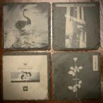 One of a Kind 4 Piece Depeche Mode Slate Coaster Set – FOUR DIFFERENT LP COVERS. Nice – LOOK!
